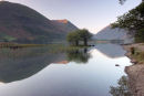 07-9655 Brotherswater and The View South With the First Rays of the Sun Reaching The Crags of Caudale Head Lake District Cumbria